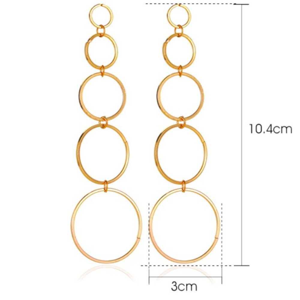 Dangle Hoops - Picture 4 of 8